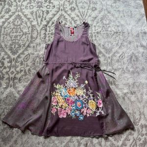 Johnny Was Silk Mini Dress